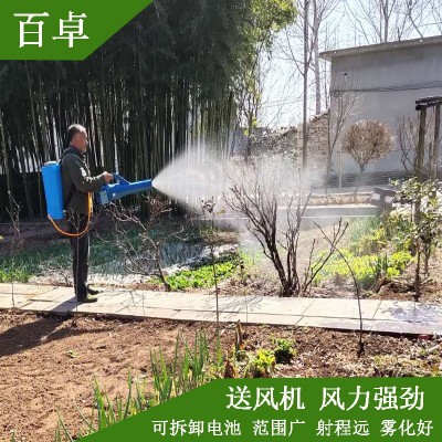 园林雾化背负式农用电动喷雾器送风筒手提式弥雾机高压消毒打药机图3
