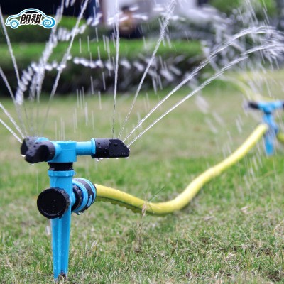 自动旋转喷淋草坪花园绿化浇菜洒水器园艺工具喷头插地灌溉360°图4
