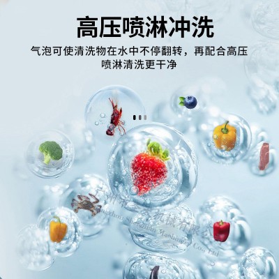 全网链清洗机脉冲喷淋果疏清洗网链输送带传送机海鲜喷淋清洗机图4