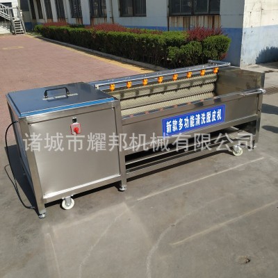 全自动毛刷土豆清洗机 毛辊红薯土豆清洗去皮机 工业大型 洗姜机图2
