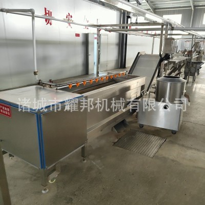 全自动预制菜生产线 中央厨房净菜加工设备 果蔬蔬菜清洗流 水线图3