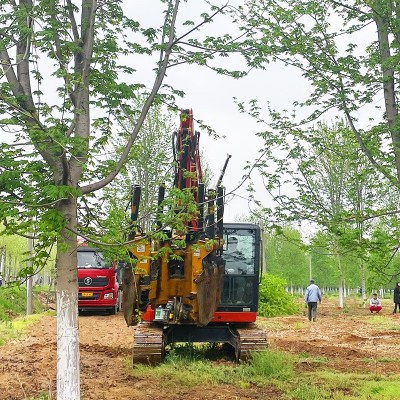 园林苗圃起树机 80型六瓣式液压移树机 带土球铲刀式挖树机图2