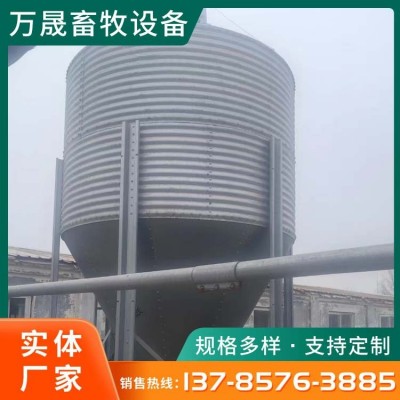 猪场自动化料线 母猪舍定量杯赛盘上料线 热镀锌料塔 1套图5