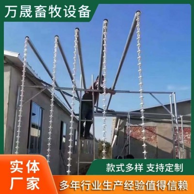 猪场自动化料线 母猪舍定量杯赛盘上料线 热镀锌料塔 1套图4
