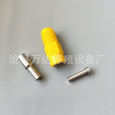 厂家直供鸡用乳头式饮水器钢柱双密封锥阀饮水器家禽自动饮水器 100个图3