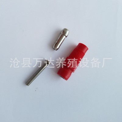 厂家直供鸡用乳头式饮水器 鸡用自动饮水器家禽 钢柱饮水器 100个图5