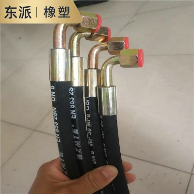 矿用夹布高压胶管厂家批发工程机械高压胶管总成钢丝编织液压胶管图4