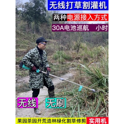 斯特克电动割草充电式打草机草坪修剪除草无刷开荒神器图2