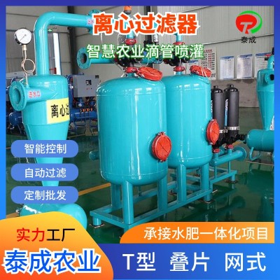 农用离心过滤器 农田灌溉水肥一体化钢制水处理器 离心双网过滤器图4