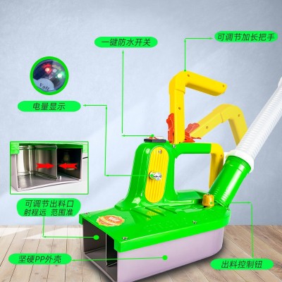 12伏锂电农用电动化肥撒肥施肥神器 哨子头背负式家用电动施肥器图3