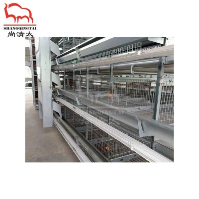 H型蛋鸡全自动笼养系统 蛋鸡饲养笼 养鸡笼子 畜牧养殖设备图4
