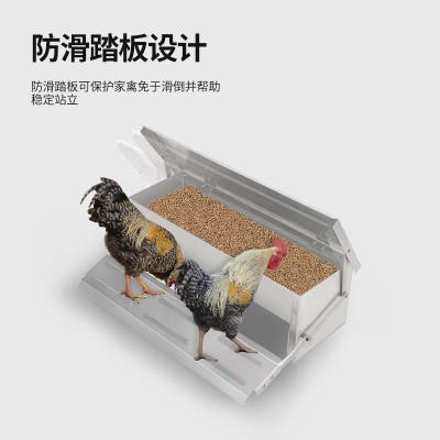 大型鸡笼镀锌管鸡棚户外养殖鸡舍防晒带顶鸡笼鸟笼 鸡食槽喂食器图4