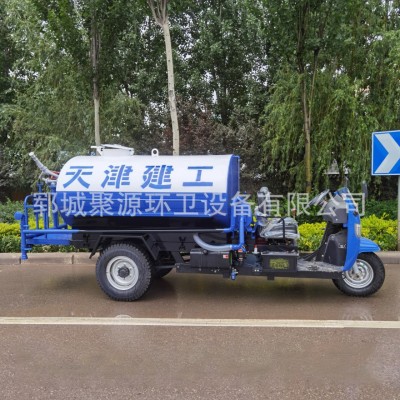 柴油三轮车洒水车工程福田三轮洒水车工地用三立方雾炮喷洒车降尘图3