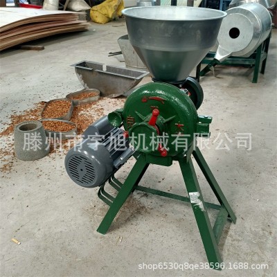 立式小型电动粮食打糊机辣椒磨粉机 摊煎饼砂轮磨糊机设备图5
