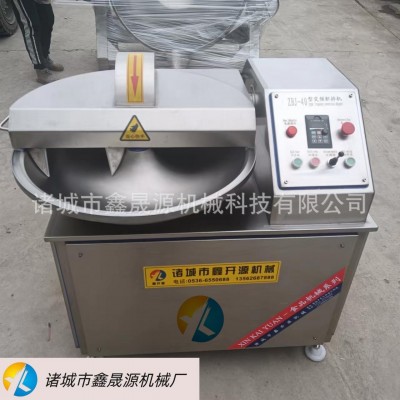 商用高速全自动变频斩拌机 豆腐鱼丸馅料乳化真空斩拌设备图4