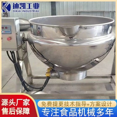 全自动可倾式电加热搅拌夹层锅设备 烧鸡鸭脖卤煮锅 食品蒸煮锅图3