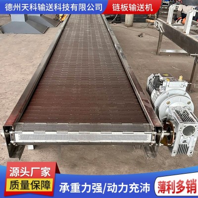 不锈钢链板输送机小型输送机配件重型输送机传送带折弯链板输送机图3