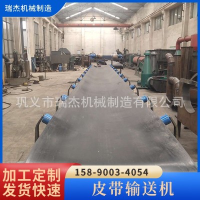 15米水泥输送机 混凝土皮带输送机 槽钢主架沙子皮带机 输送量大图5