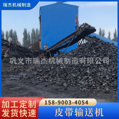 桶装水用单槽钢PVC加格挡输送机 简易式单槽钢皮带输送机 占地少图4