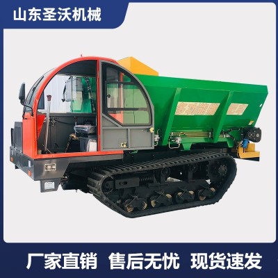 供应6方8方履带式撒粪车 农田果园山地有机肥自走式履带撒粪车图4