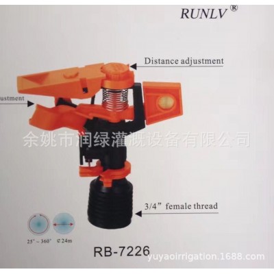 RB-7226摇臂喷头 茶园 家庭园艺 农业灌溉 园林灌溉 可控角 节水图4