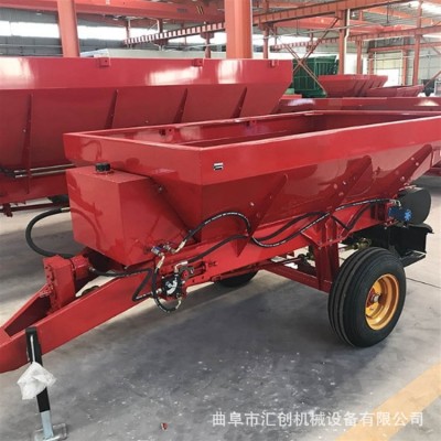 牛羊粪便抛洒车 多功能粪便肥料撒肥机 牵引式撒粪车价格图2