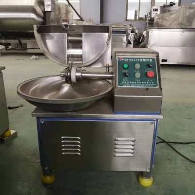 厂家直供 新型蔬菜肉馅鱼丸牛丸变频高速肉糜打浆乳化打碎斩拌机图4