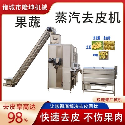 不锈钢材质 全自动葡萄蒸汽去皮机 多功能蒸汽脱皮机图2