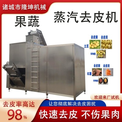 不锈钢材质 全自动葡萄蒸汽去皮机 多功能蒸汽脱皮机图4