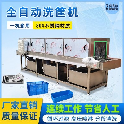 洗筐机 全自动周转筐清洗机 商用奶品筐清洗机 蔬菜筐清洗设备图2