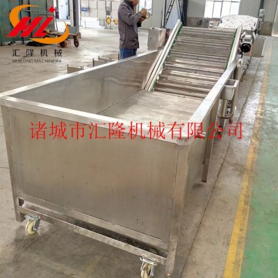厂家供应食堂切片清洗机 工业连槽烘干循环过滤 果蔬风干机切菜机图4