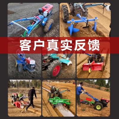 手扶拖拉机耕犁农具配件厂家 旋耕起垄耕地机8-22马力农用拖拉机图3
