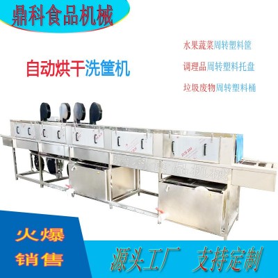 周转筐清洗机全自动 高压喷淋去污洗筐机 托盘塑料筐子清洗机设备图2
