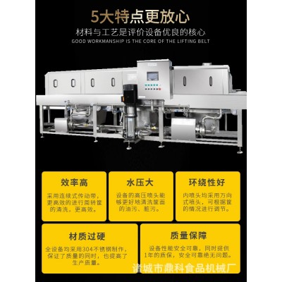 周转筐洗筐机塑料筐清洗流水线 全自动隧道式去油污泥沙清洗机图2