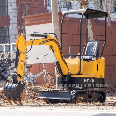 厂家供应10微型农用挖掘机 1吨农田挖沟挖土机果园工程施工小挖机图3