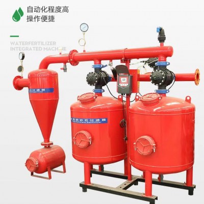 高效钢制手动砂石过滤器 反冲冲洗叠片过滤系统 水肥一体化首部系统图5