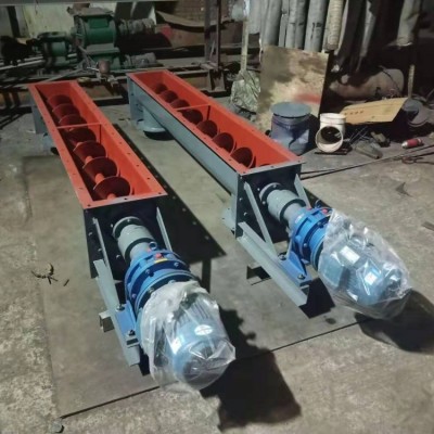 螺旋输送机 U型管式蛟龙上料机 粉尘输送设备 开新机械图5
