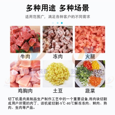 鲜肉微冻肉全自动切丁机 生牛羊肉五花肉一次成型多功能切块机图4