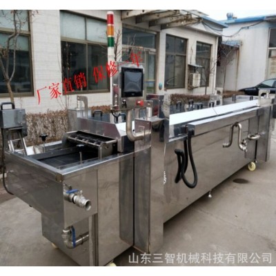 全自动麻辣鱼生产线 炸鱼用流水线 油炸鱼类油炸机价格图2