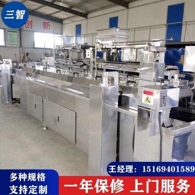 全自动麻辣鱼生产线 炸鱼用流水线 油炸鱼类油炸机价格