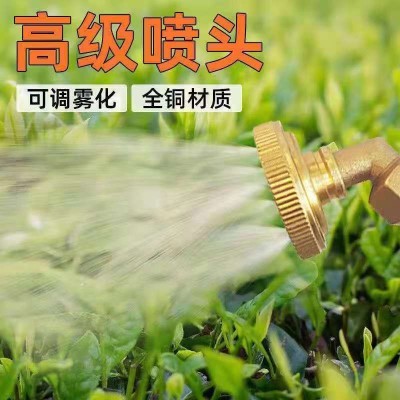 农用喷雾器喷头电动喷雾器七孔八孔直弯喷头铜花洒高压高雾化喷头图3
