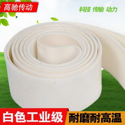 厂家直销白色硅胶耐高温环形输送带防滑耐磨食品级传送带工业皮带图3