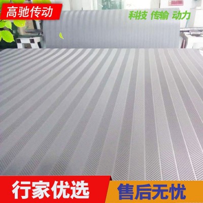 厂家供应灰色鱼骨纹输送带PVC防滑花纹传送带耐磨加厚工业传输带图3