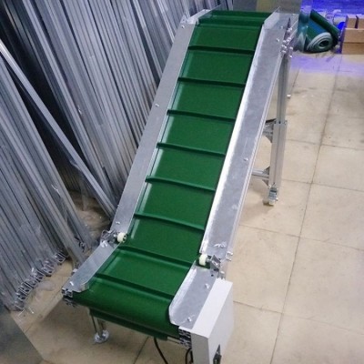 折叠自动皮带输送机挡板爬坡皮输送线带小型送料机提升机图5