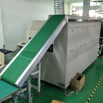 折叠自动皮带输送机挡板爬坡皮输送线带小型送料机提升机图2