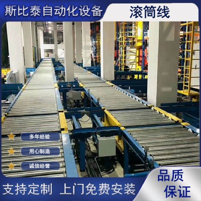 不锈钢滚筒线工业流水线转弯运输机包装输送机厂家自动传送滚筒线图2