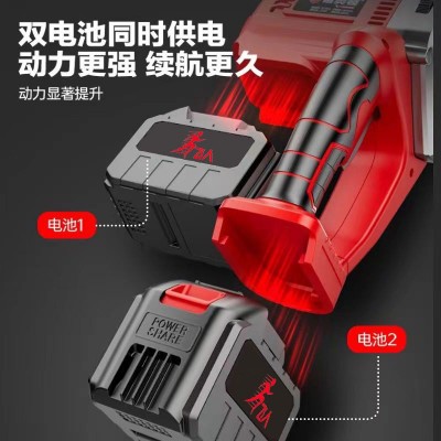 电锯家用小型冲电柴充电式锂电伐木锯手电锯电链锯户外锯树神器图4