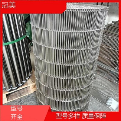 冠美 厂家非标定制 乙型网带输送 经久耐磨 食品加工网链带图3