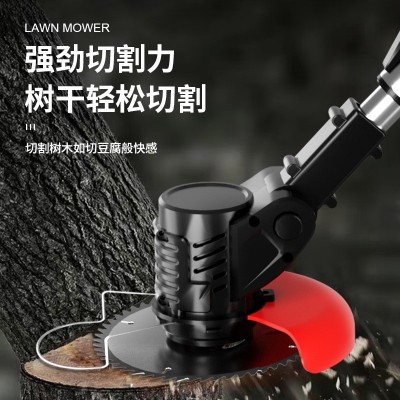 折叠电动割草机锂电除草机多功能家用手持锂电打草机充电 锄草神器图3