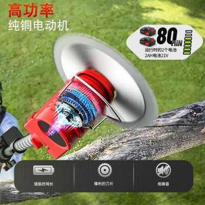 割草机电动无线亚马逊便携式打草机锂电多功能贴牌代加工除草机图3